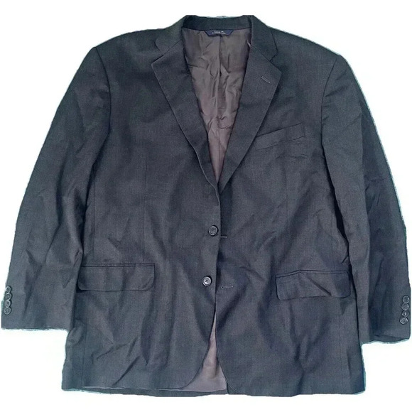 Brooks Brothers Estrato Gray Madison Fit Wool Sport Coat Blazer  46R/W41 - Picture 1 of 6